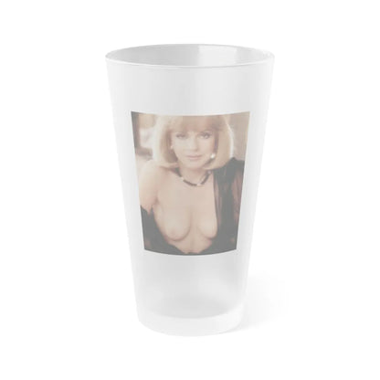 Terry Moore #400 - Unreleased Aug. '84 Playboy Photo from shoot topless in lingerie1 (Vintage Female Icon) Frosted Pint Glass 16oz-16oz-Frosted-Go Mug Yourself