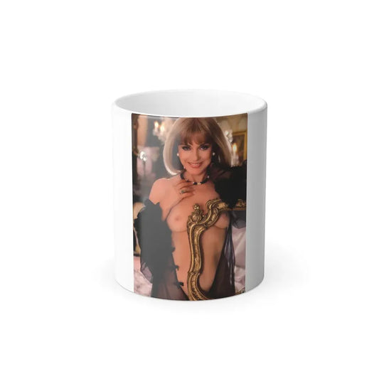 Terry Moore #401 - Unreleased Aug. '84 Playboy Photo from shoot topless in lingerie (Vintage Female Icon) Color Changing Mug 11oz Default Title 11oz - Go Mug Yourself