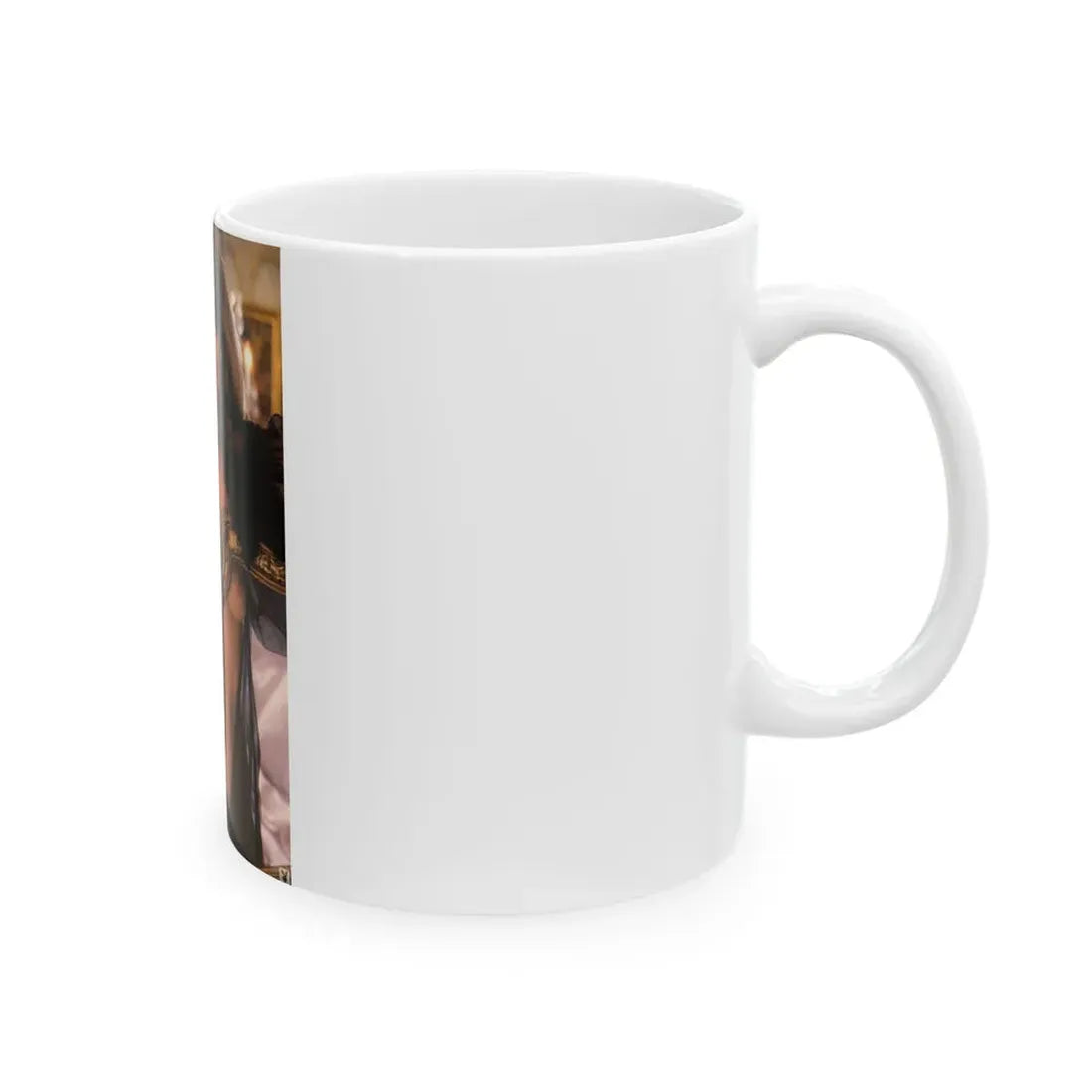 Terry Moore #401 - Unreleased Aug. '84 Playboy Photo from shoot topless in lingerie (Vintage Female Icon) White Coffee Mug - Go Mug Yourself