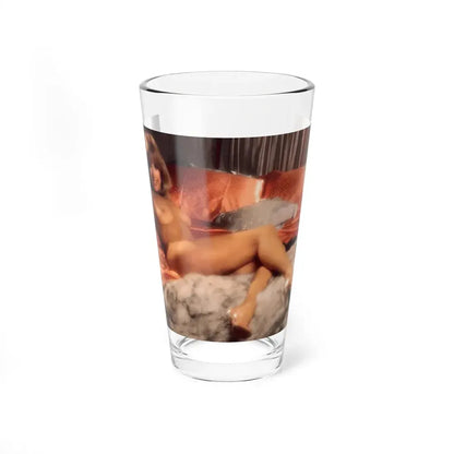 Terry Moore #403 - Unreleased Aug. '84 Playboy Photo from shoot topless in lingerie & closed clear heels (Vintage Female Icon) Pint Glass 16oz 16oz - Go Mug Yourself