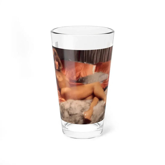 Terry Moore #403 - Unreleased Aug. '84 Playboy Photo from shoot topless in lingerie & closed clear heels (Vintage Female Icon) Pint Glass 16oz 16oz - Go Mug Yourself
