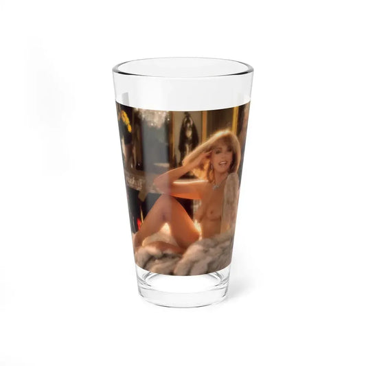 Terry Moore #406 - Unreleased Aug. '84 Playboy Photo from shoot topless in lingerie & heels (Vintage Female Icon) Pint Glass 16oz 16oz - Go Mug Yourself