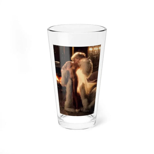 Terry Moore #408 - Unreleased Aug. '84 Playboy Photo from shoot toplesss in lingerie & heels (Vintage Female Icon) Pint Glass 16oz 16oz - Go Mug Yourself