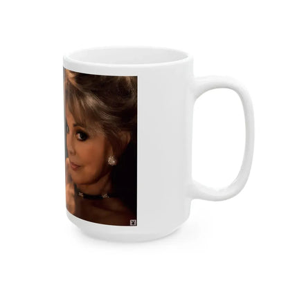 Terry Moore #411 - Unreleased Aug. '84 Playboy Photo from shoot (Vintage Female Icon) White Coffee Mug - Go Mug Yourself