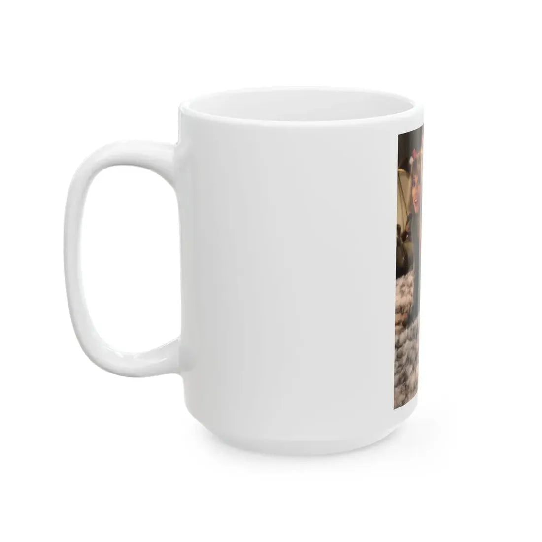 Terry Moore #412 - Unreleased Aug. '84 Playboy Photo from shoot topless in lingerie & open heels (Vintage Female Icon) White Coffee Mug - Go Mug Yourself