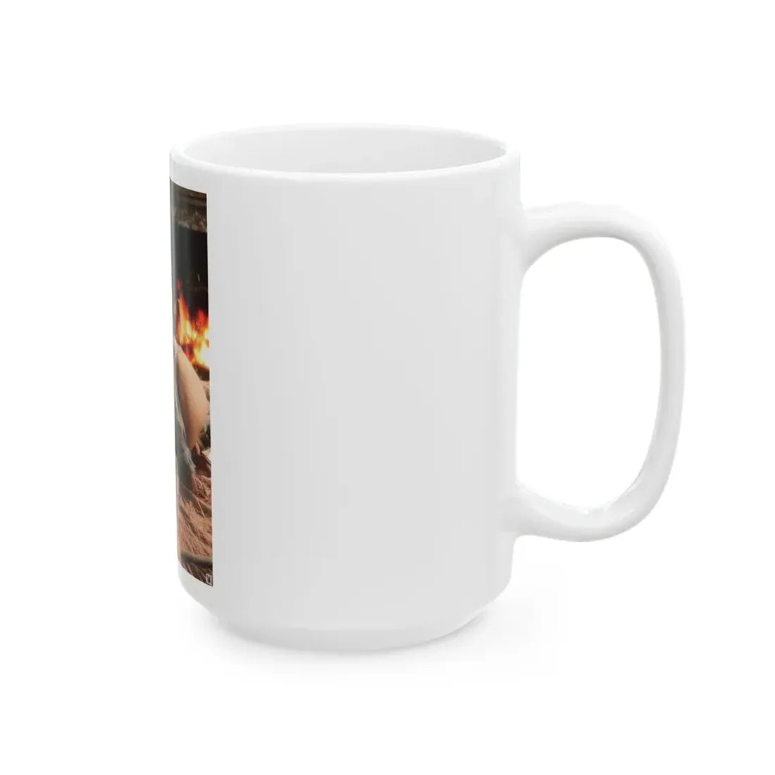 Terry Moore #412 - Unreleased Aug. '84 Playboy Photo from shoot topless in lingerie & open heels (Vintage Female Icon) White Coffee Mug - Go Mug Yourself
