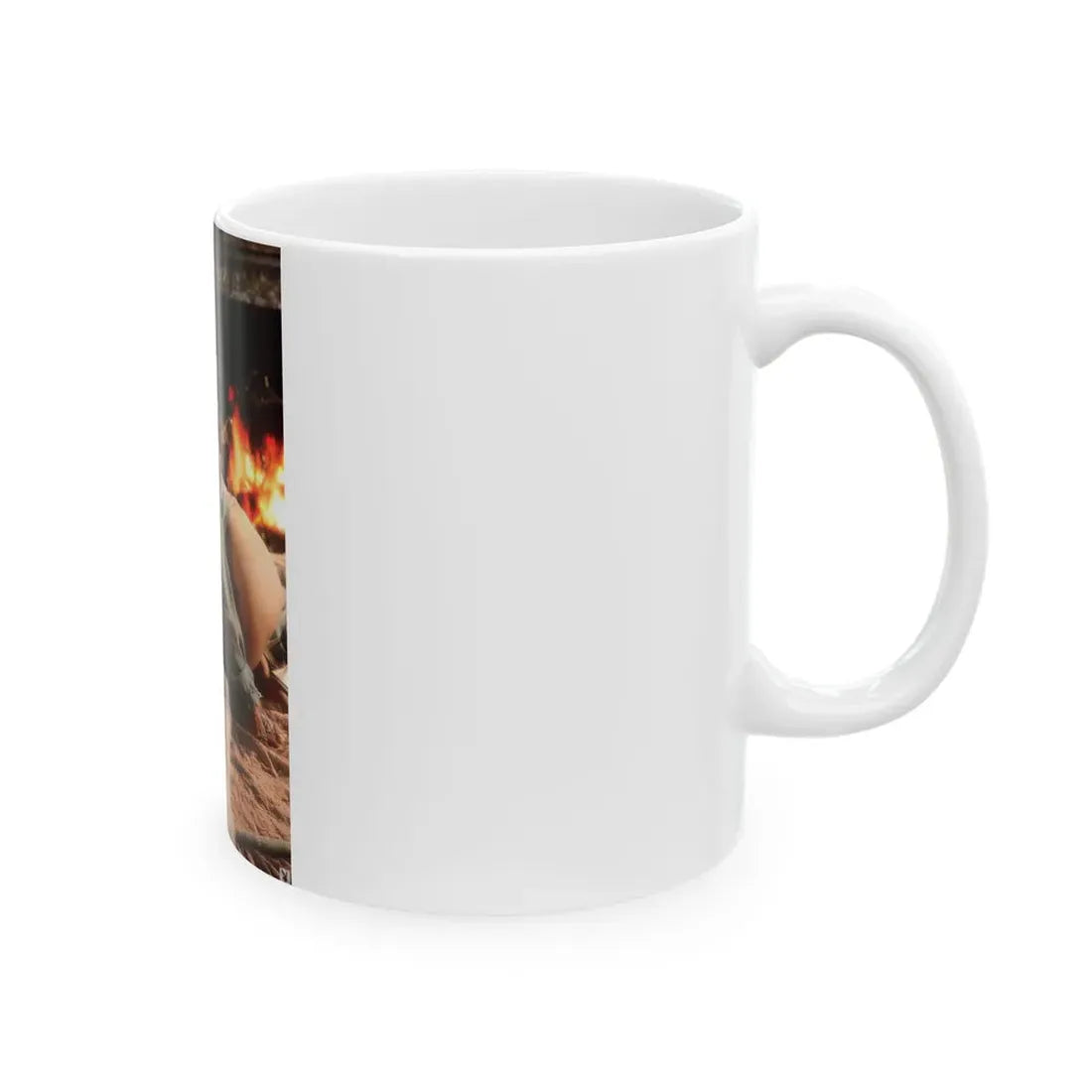 Terry Moore #412 - Unreleased Aug. '84 Playboy Photo from shoot topless in lingerie & open heels (Vintage Female Icon) White Coffee Mug - Go Mug Yourself