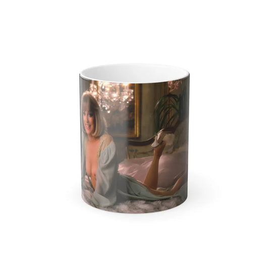 Terry Moore #413 - Unreleased Aug. '84 Playboy Photo from shoot topless in lingerie & heels (Vintage Female Icons) Color Changing Mug 11oz-11oz-Go Mug Yourself