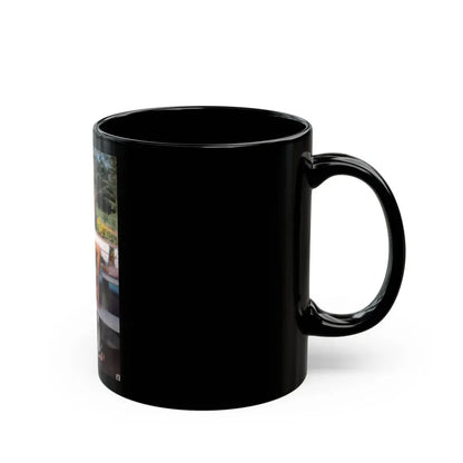 Terry Moore #414 - Unreleased Aug. '84 Playboy Photo from shoot topless in robe (Vintage Female Icon) Black Coffee Mug - Go Mug Yourself