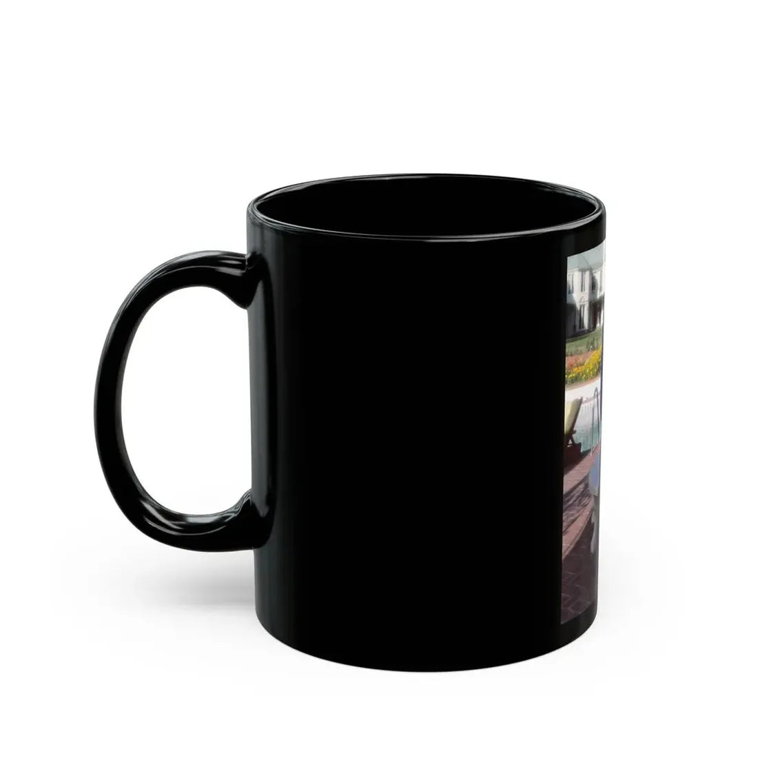 Terry Moore #414 - Unreleased Aug. '84 Playboy Photo from shoot topless in robe (Vintage Female Icon) Black Coffee Mug - Go Mug Yourself