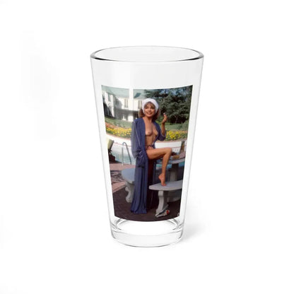 Terry Moore #414 - Unreleased Aug. '84 Playboy Photo from shoot topless in robe (Vintage Female Icon) Pint Glass 16oz 16oz - Go Mug Yourself