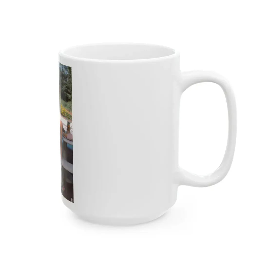 Terry Moore #414 - Unreleased Aug. '84 Playboy Photo from shoot topless in robe (Vintage Female Icon) White Coffee Mug - Go Mug Yourself