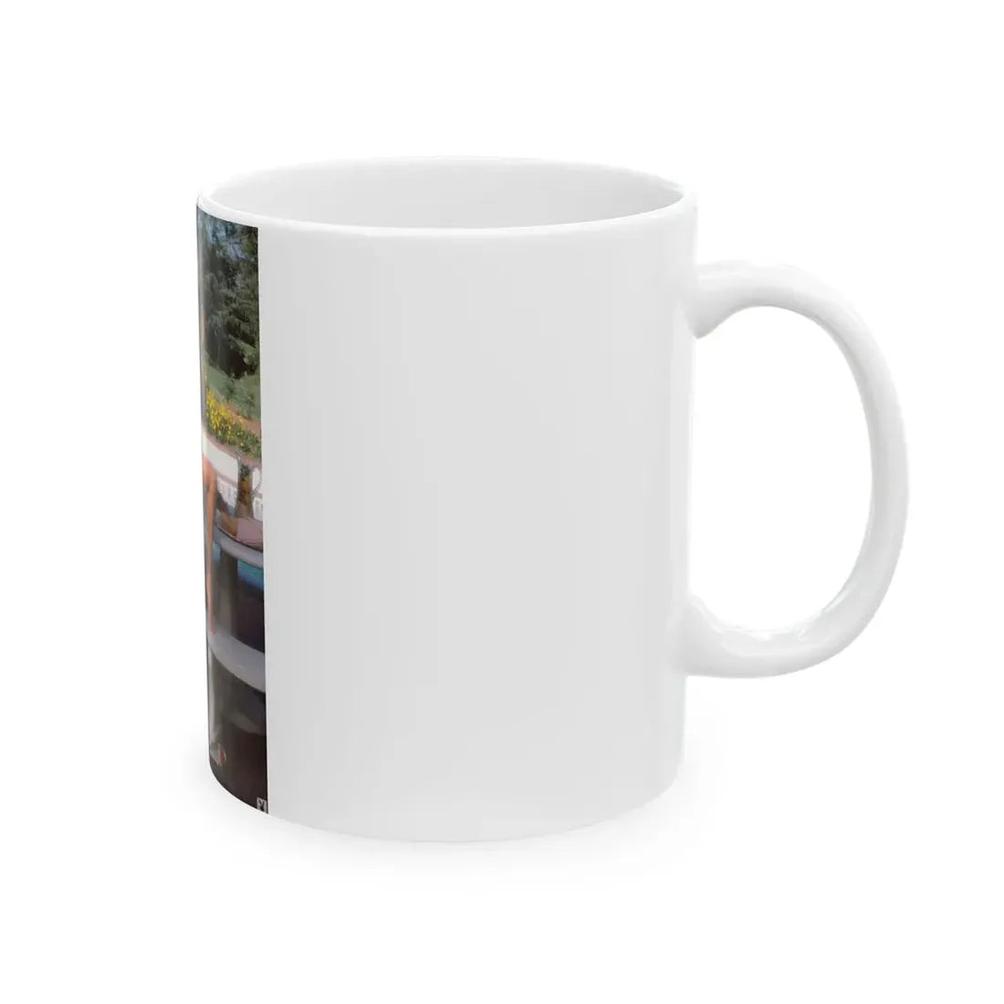 Terry Moore #414 - Unreleased Aug. '84 Playboy Photo from shoot topless in robe (Vintage Female Icon) White Coffee Mug - Go Mug Yourself