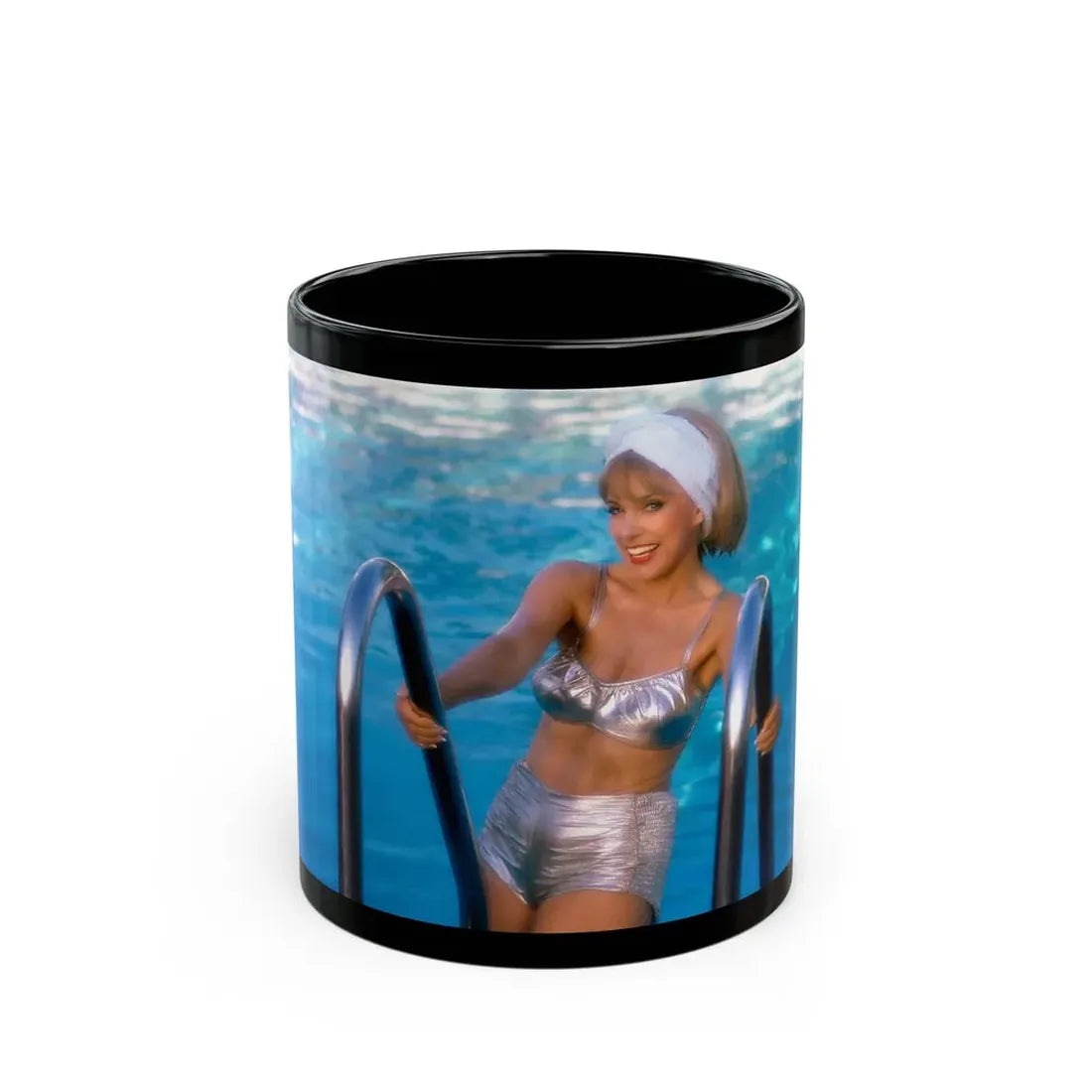 Terry Moore #415 - Unreleased Aug. '84 Playboy Photo from shoot non nude (Vintage Female Icon) Black Coffee Mug 11oz - Go Mug Yourself