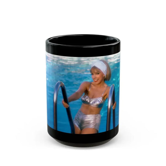 Terry Moore #415 - Unreleased Aug. '84 Playboy Photo from shoot non nude (Vintage Female Icon) Black Coffee Mug 15oz - Go Mug Yourself