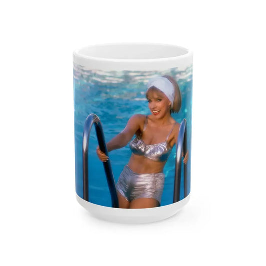Terry Moore #415 - Unreleased Aug. '84 Playboy Photo from shoot non nude (Vintage Female Icon) White Coffee Mug 15oz - Go Mug Yourself