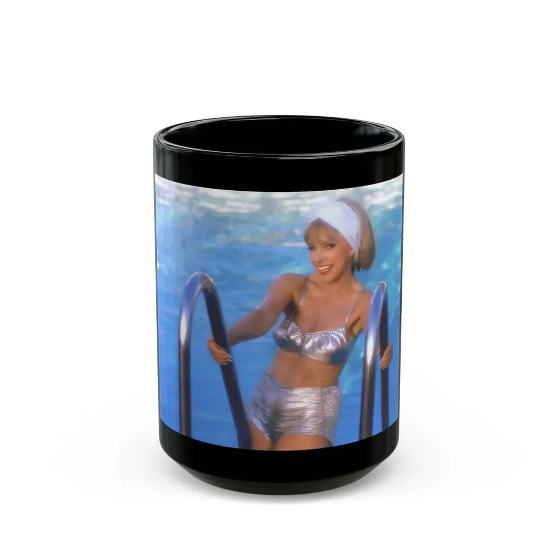 Terry Moore #415 - Unreleased Aug. '84 Playboy Photo from shoot non nude1 (Vintage Female Icon) Black Coffee Mug 15oz - Go Mug Yourself
