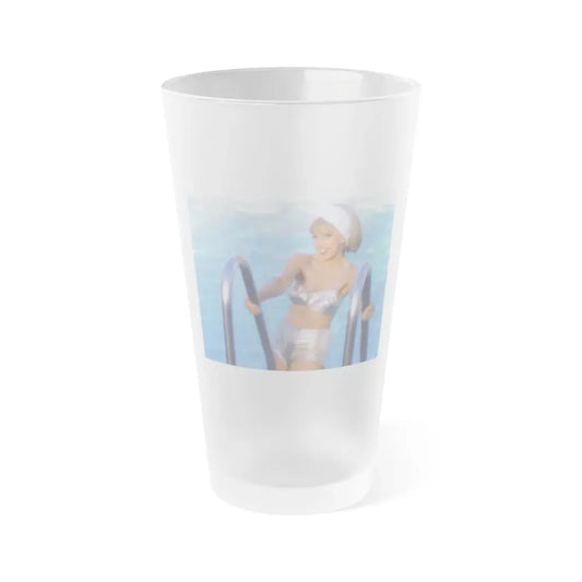 Terry Moore #415 - Unreleased Aug. '84 Playboy Photo from shoot non nude1 (Vintage Female Icon) Frosted Pint Glass 16oz 16oz Frosted - Go Mug Yourself