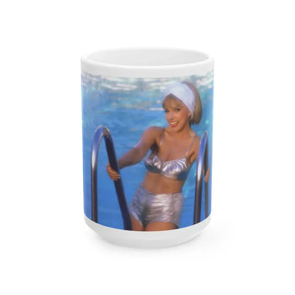 Terry Moore #415 - Unreleased Aug. '84 Playboy Photo from shoot non nude1 (Vintage Female Icon) White Coffee Mug 15oz - Go Mug Yourself