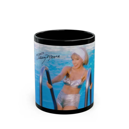 Terry Moore #415 - Unreleased Aug. '84 Playboy Photo from shoot non nude2 (Vintage Female Icon) Black Coffee Mug 11oz - Go Mug Yourself