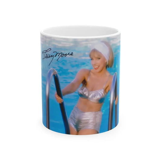 Terry Moore #415 - Unreleased Aug. '84 Playboy Photo from shoot non nude2 (Vintage Female Icon) White Coffee Mug 11oz - Go Mug Yourself