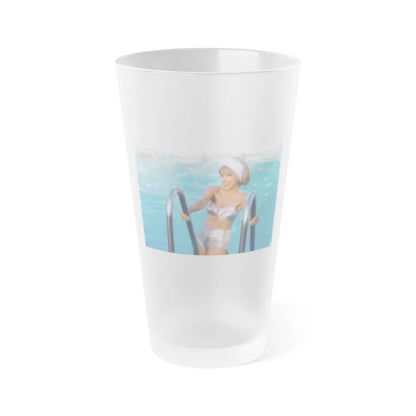 Terry Moore #415 - Unreleased Aug. '84 Playboy Photo from shoot non nude (Vintage Female Icon) Frosted Pint Glass 16oz-16oz-Frosted-Go Mug Yourself