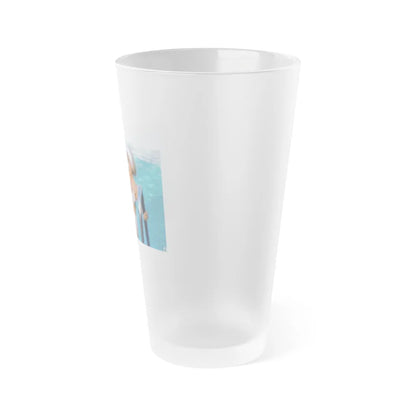 Terry Moore #415 - Unreleased Aug. '84 Playboy Photo from shoot non nude (Vintage Female Icon) Frosted Pint Glass 16oz-Go Mug Yourself