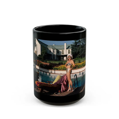 Terry Moore #416 - Unreleased Aug. '84 Playboy Photo from shoot non nude (Vintage Female Icon) Black Coffee Mug 15oz - Go Mug Yourself