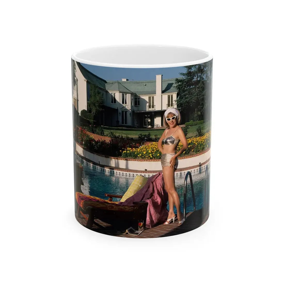 Terry Moore #416 - Unreleased Aug. '84 Playboy Photo from shoot non nude (Vintage Female Icon) White Coffee Mug 11oz - Go Mug Yourself