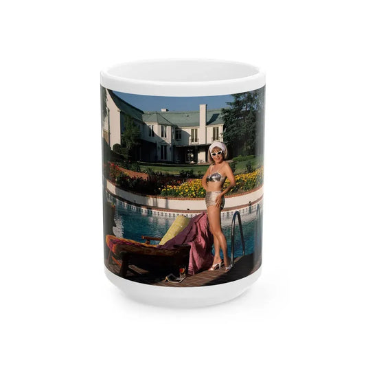 Terry Moore #416 - Unreleased Aug. '84 Playboy Photo from shoot non nude (Vintage Female Icon) White Coffee Mug 15oz - Go Mug Yourself