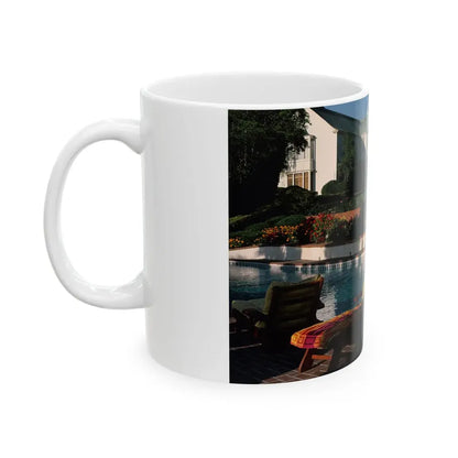 Terry Moore #416 - Unreleased Aug. '84 Playboy Photo from shoot non nude (Vintage Female Icon) White Coffee Mug - Go Mug Yourself