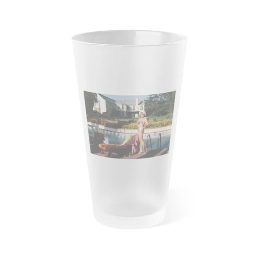 Terry Moore #416 - Unreleased Aug. '84 Playboy Photo from shoot non nude (Vintage Female Icon) Frosted Pint Glass 16oz-16oz-Frosted-Go Mug Yourself