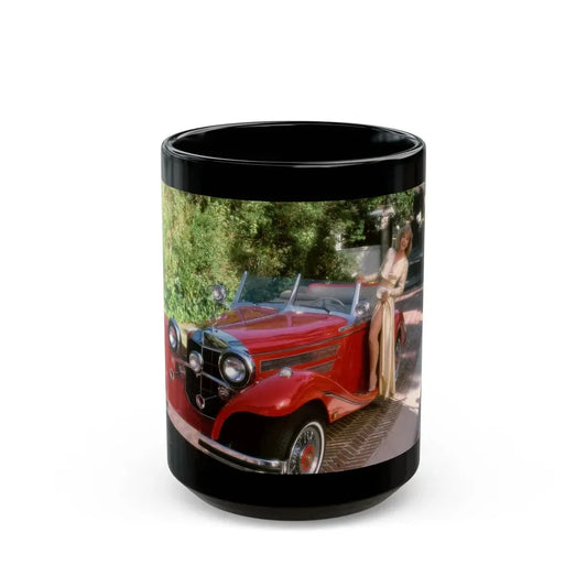 Terry Moore #417 - Unreleased Aug. '84 Playboy Photo from shoot non nude (Vintage Female Icon) Black Coffee Mug 15oz - Go Mug Yourself