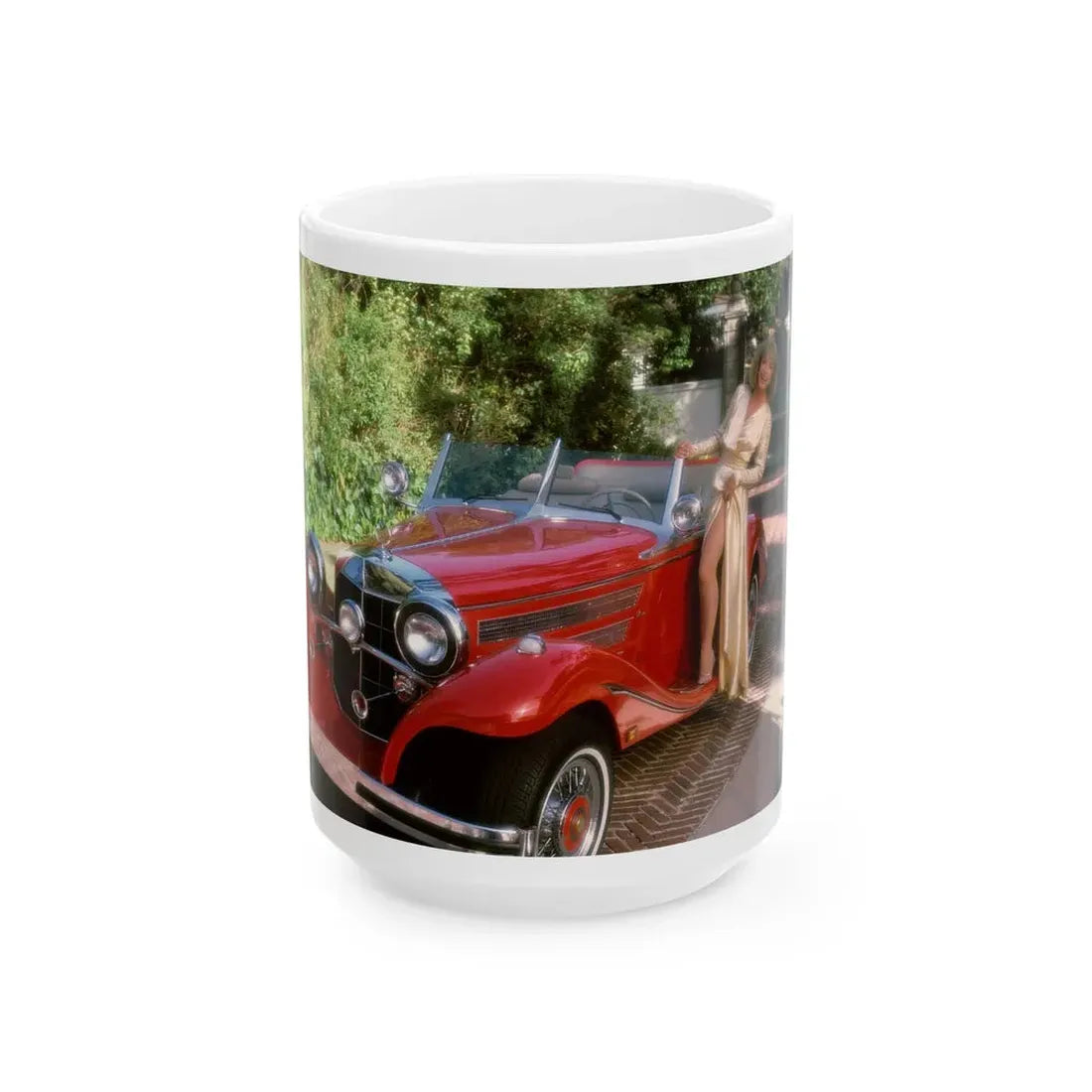 Terry Moore #417 - Unreleased Aug. '84 Playboy Photo from shoot non nude (Vintage Female Icon) White Coffee Mug 15oz - Go Mug Yourself