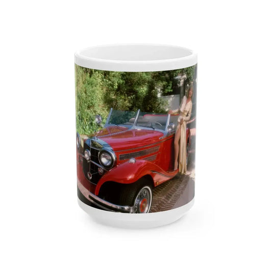 Terry Moore #417 - Unreleased Aug. '84 Playboy Photo from shoot non nude (Vintage Female Icon) White Coffee Mug 15oz - Go Mug Yourself