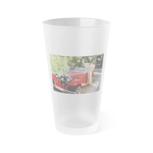 Terry Moore #417 - Unreleased Aug. '84 Playboy Photo from shoot non nude (Vintage Female Icon) Frosted Pint Glass 16oz-16oz-Frosted-Go Mug Yourself