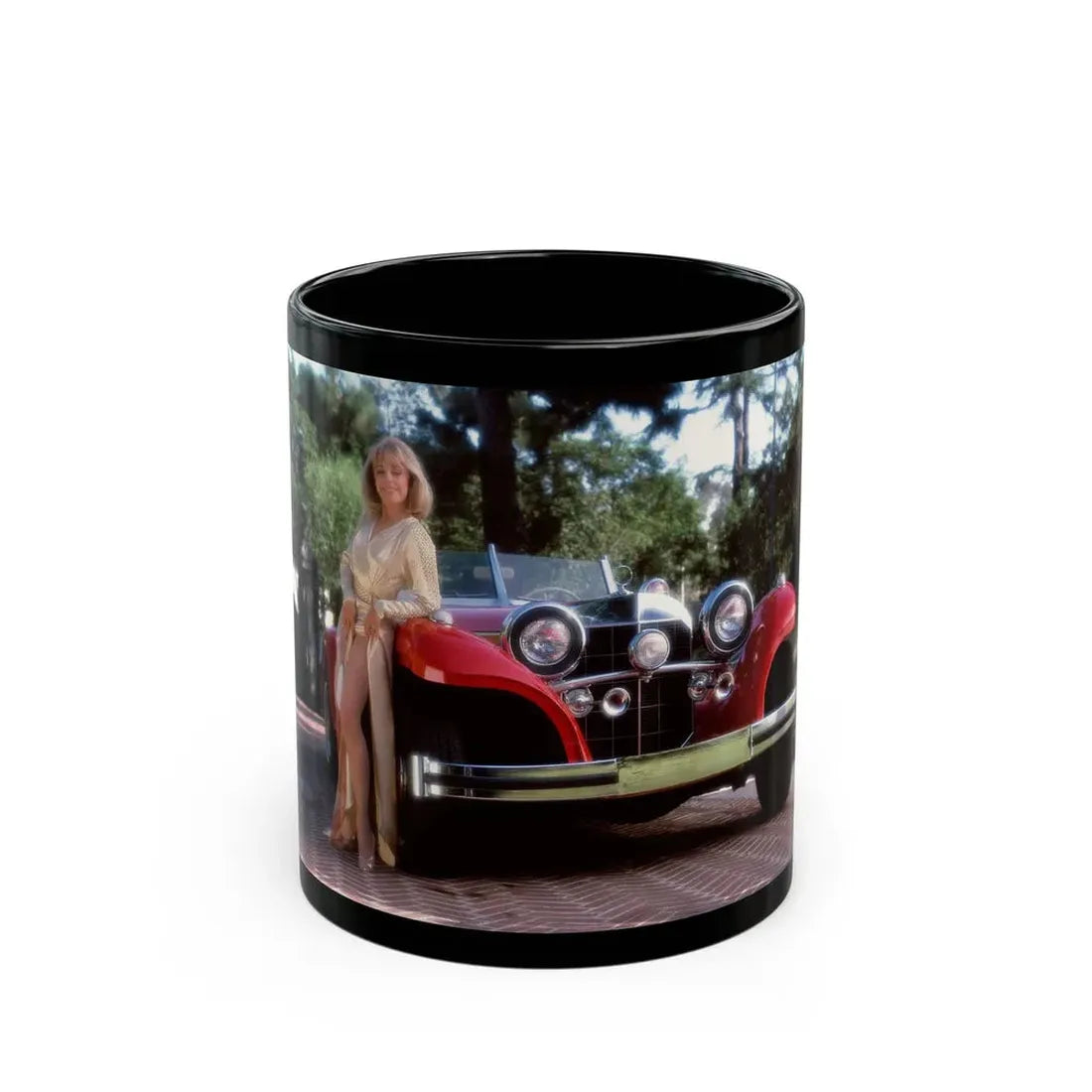 Terry Moore #418 - Unreleased Aug. '84 Playboy Photo from shoot non nude (Vintage Female Icon) Black Coffee Mug 11oz - Go Mug Yourself