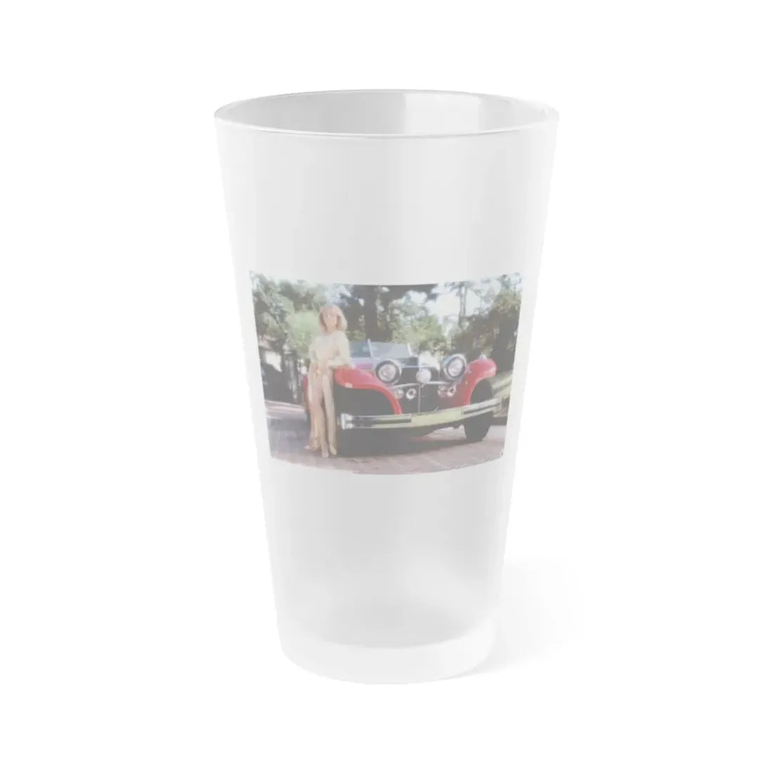 Terry Moore #418 - Unreleased Aug. '84 Playboy Photo from shoot non nude (Vintage Female Icon) Frosted Pint Glass 16oz 16oz Frosted - Go Mug Yourself