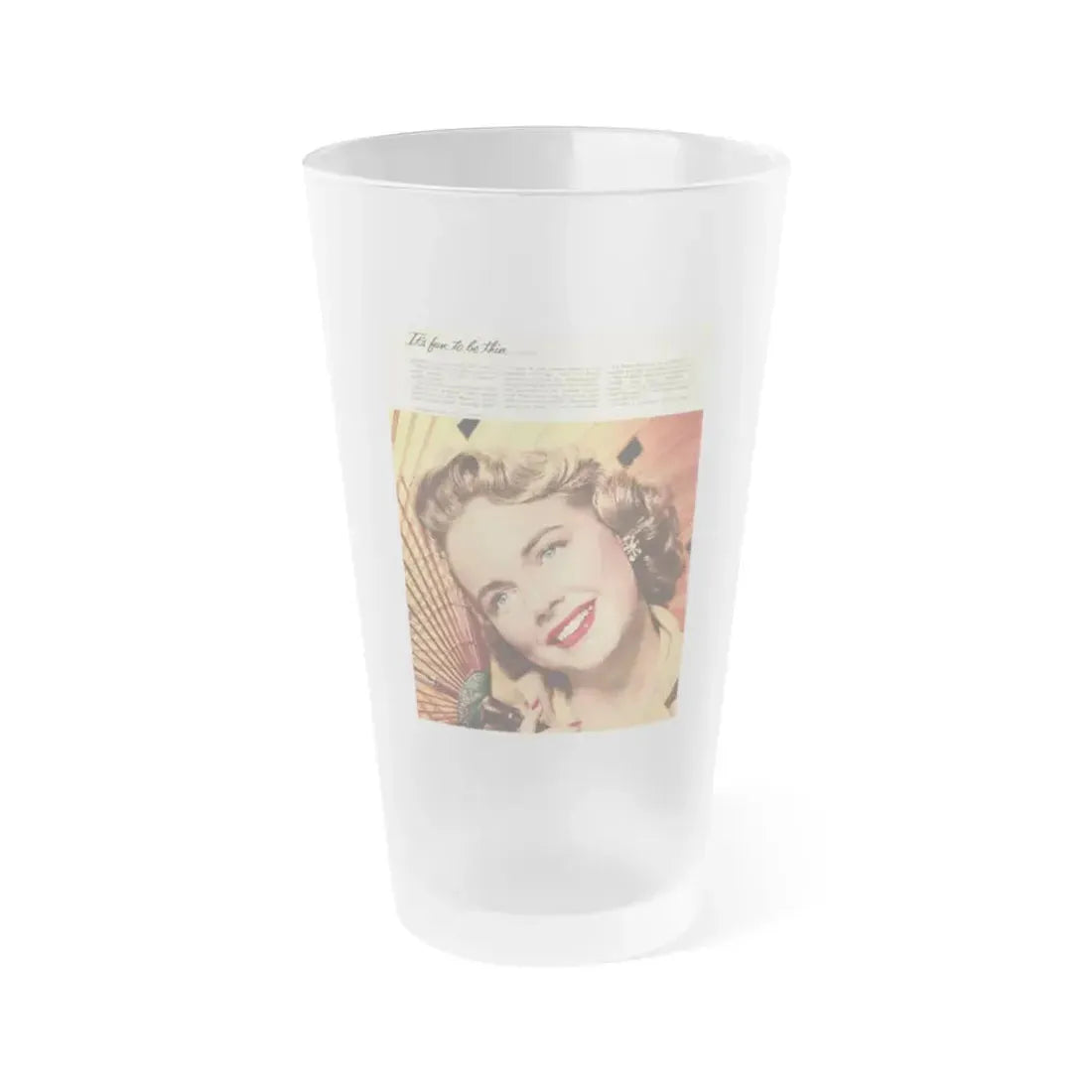 Terry Moore #420 (Vintage Female Icon) Frosted Pint Glass 16oz 16oz Frosted - Go Mug Yourself