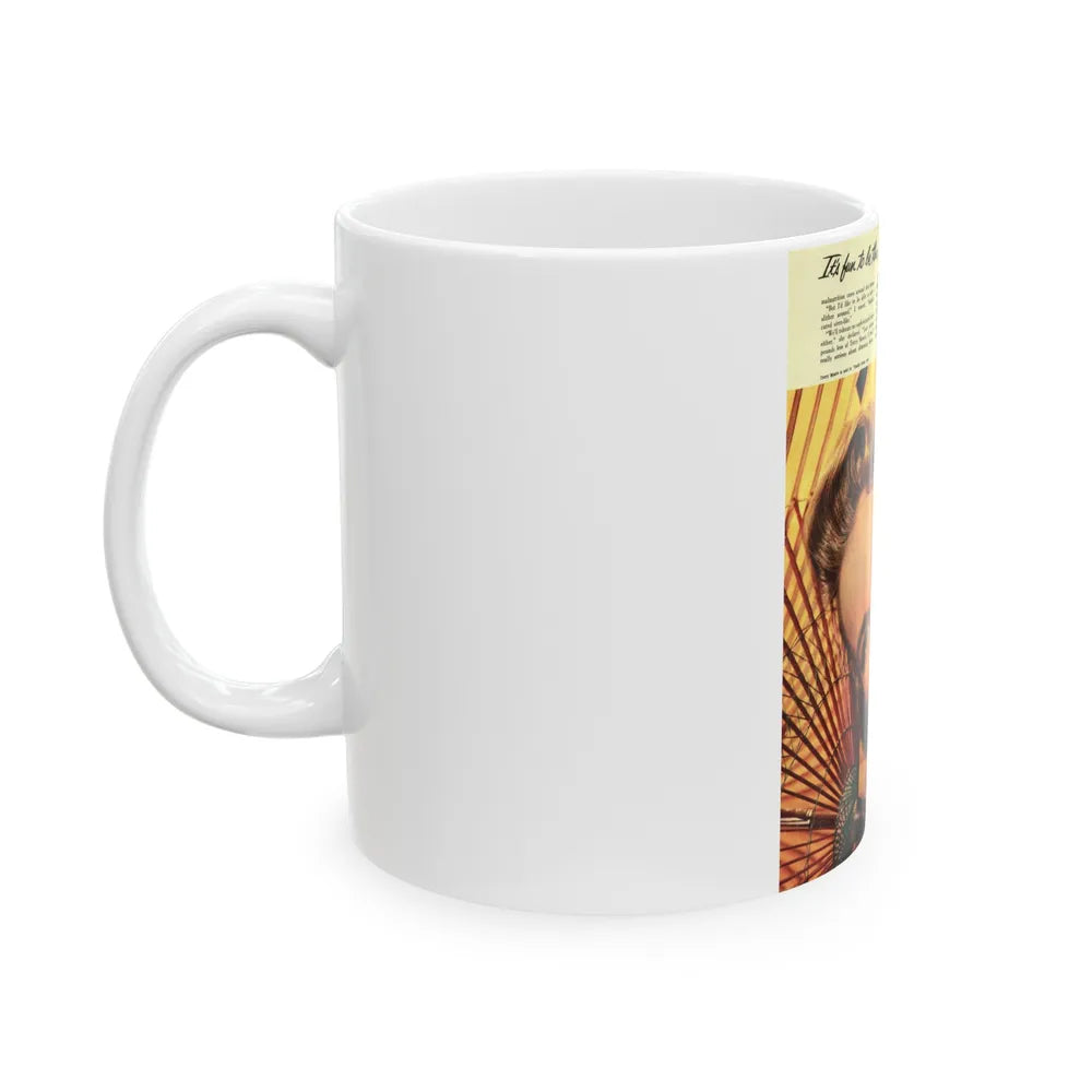 Terry Moore #420 (Vintage Female Icon) White Coffee Mug-Go Mug Yourself