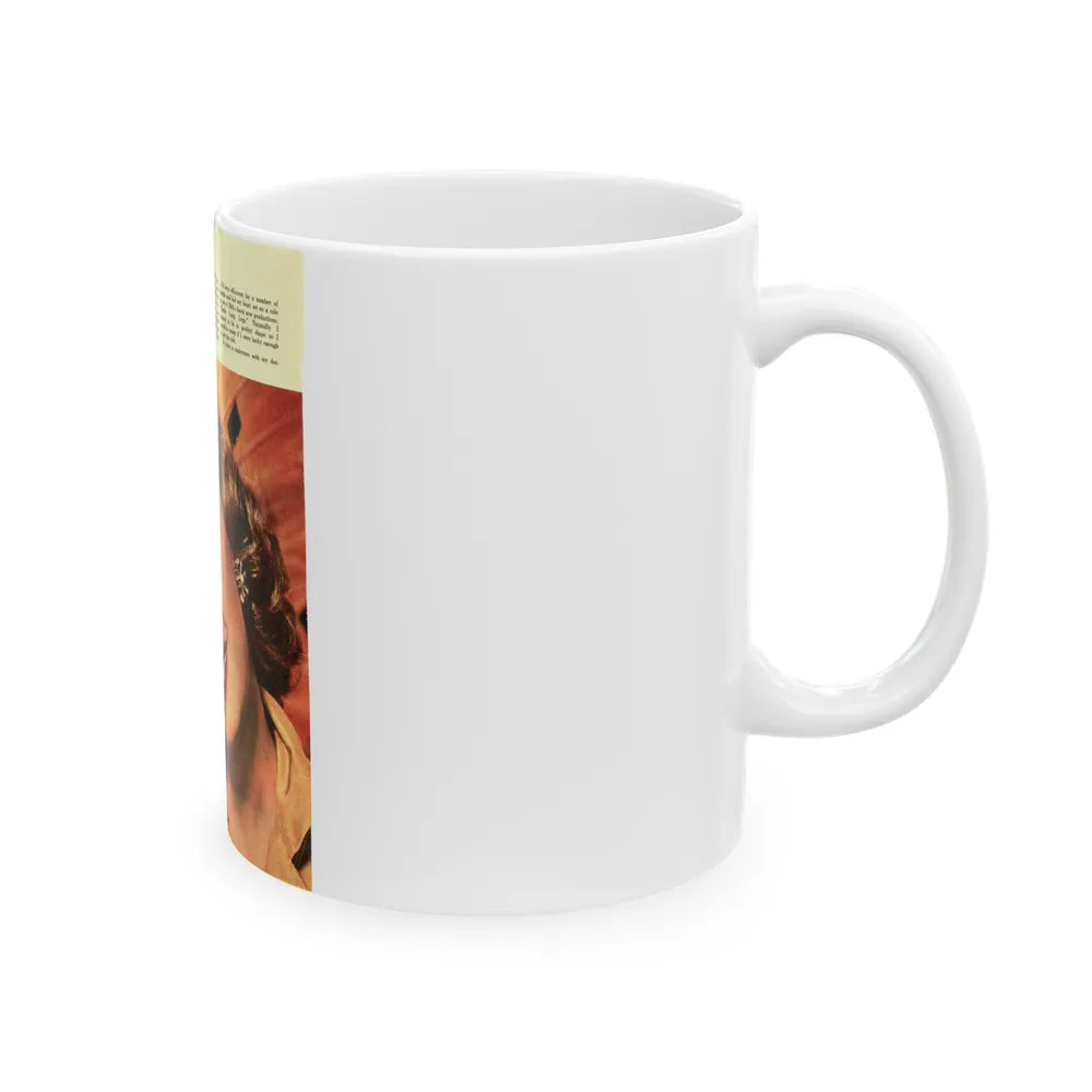 Terry Moore #420 (Vintage Female Icon) White Coffee Mug-Go Mug Yourself