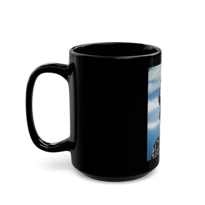Terry Moore #421 (Vintage Female Icon) Black Coffee Mug-Go Mug Yourself