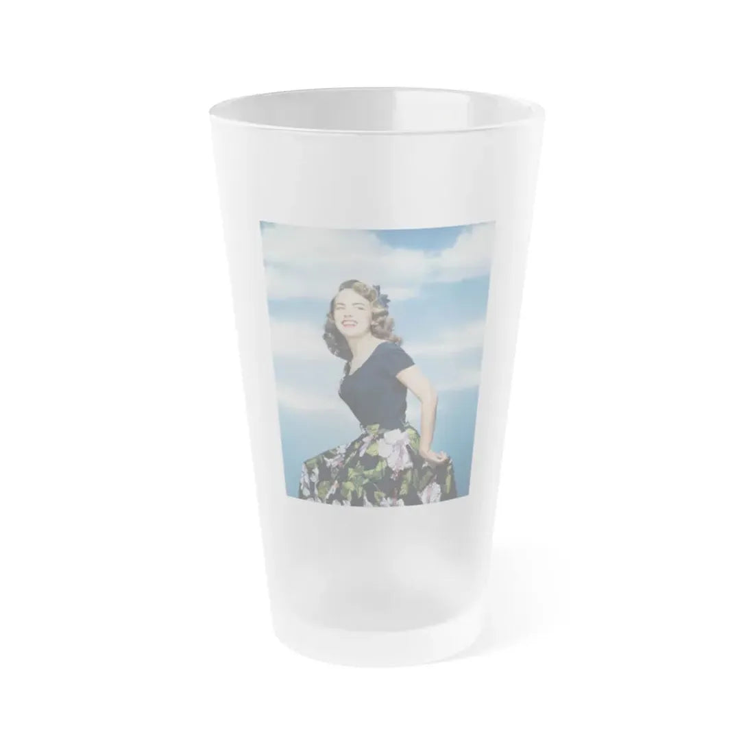 Terry Moore #421 (Vintage Female Icon) Frosted Pint Glass 16oz 16oz Frosted - Go Mug Yourself