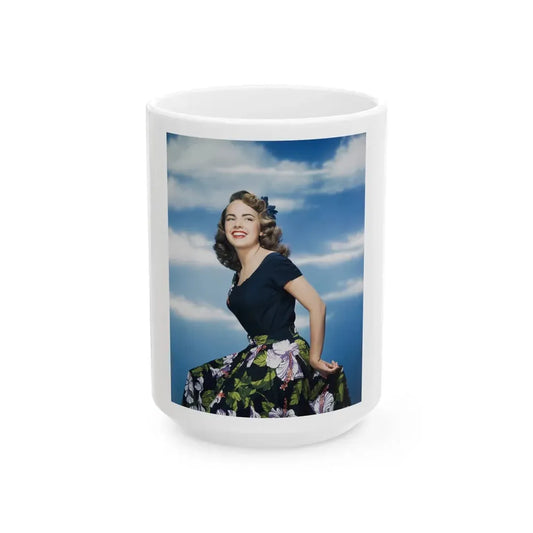 Terry Moore #421 (Vintage Female Icon) White Coffee Mug 15oz - Go Mug Yourself