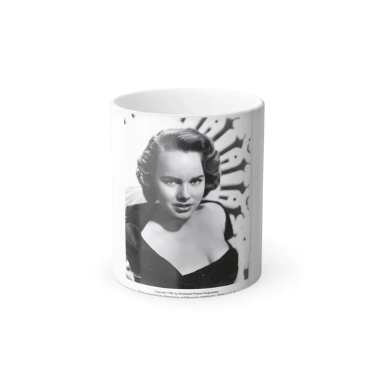 Terry Moore #423 Vintage B&W 1951 Head & Shoulder Upper Body Glamour Photo1 (Vintage Female Icon) Color Changing Mug 11oz Default Title 11oz - Go Mug Yourself