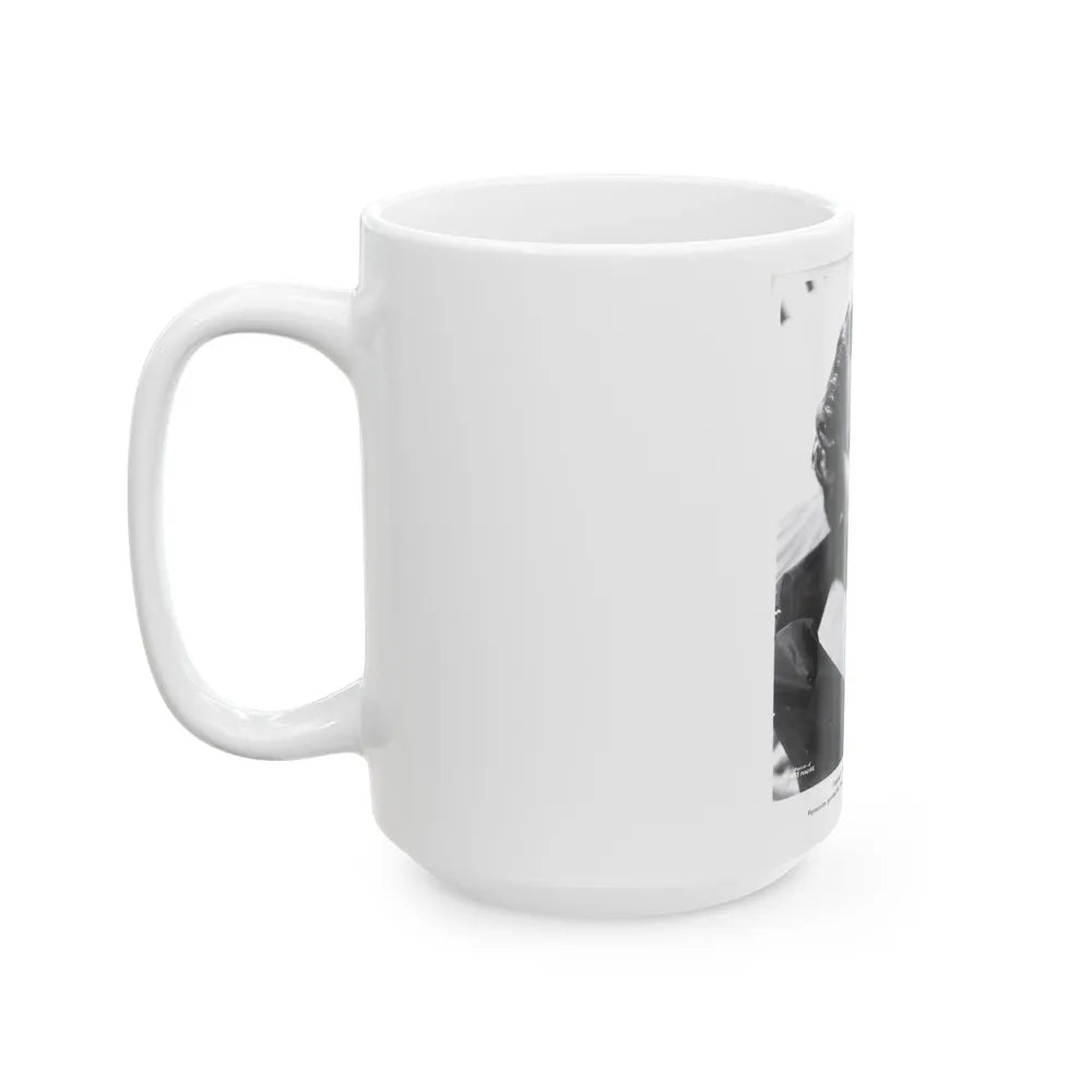 Terry Moore #423 Vintage B&W 1951 Head & Shoulder Upper Body Glamour Photo1 (Vintage Female Icon) White Coffee Mug-Go Mug Yourself