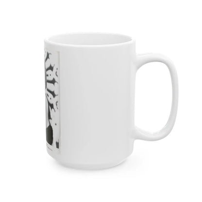 Terry Moore #423 Vintage B&W 1951 Head & Shoulder Upper Body Glamour Photo1 (Vintage Female Icon) White Coffee Mug-Go Mug Yourself
