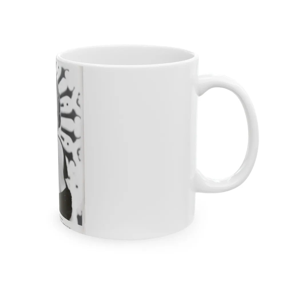 Terry Moore #423 Vintage B&W 1951 Head & Shoulder Upper Body Glamour Photo1 (Vintage Female Icon) White Coffee Mug-Go Mug Yourself