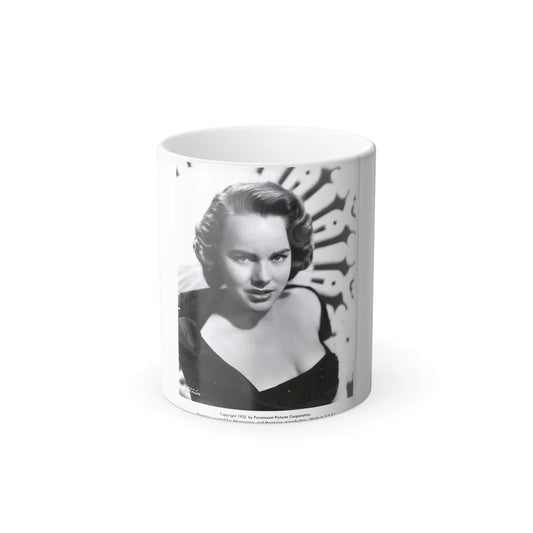 Terry Moore #423 Vintage B&W 1951 Head & Shoulder Upper Body Glamour Photo1 (Vintage Female Icons) Color Changing Mug 11oz-11oz-Go Mug Yourself