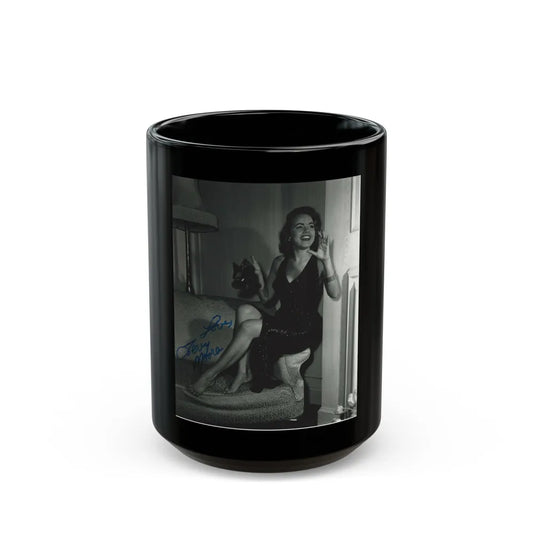 Terry Moore #424 (Vintage Female Icon) Black Coffee Mug-15oz-Go Mug Yourself